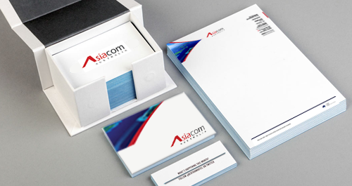 ASIACOM | STATIONERY SUITE . GRAPHIC DESIGN BY CADESIGNIT