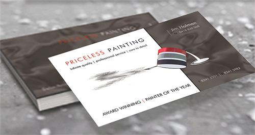 PRICELESS PAINTING BUSINESS CARD